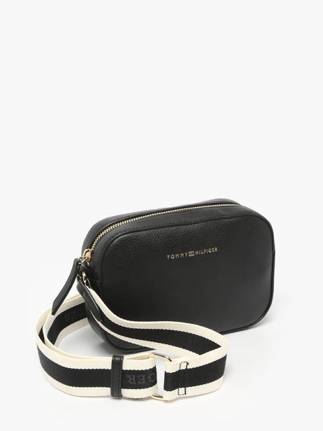 Cross Body Tas Th Logotape Polyurethaan Tommy hilfiger Zwart th logotape AW17450 ander zicht 2