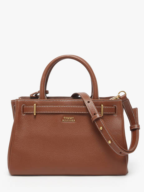 Handtas American Icon Leder Tommy hilfiger Bruin american icon AW17926 ander zicht 4