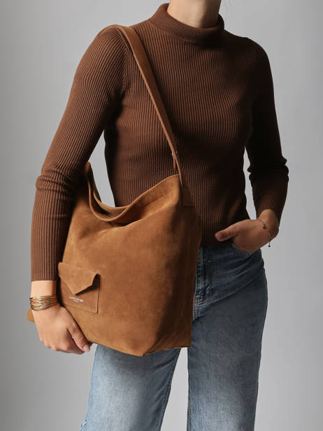 Schoudertas Suèdine Kba Lancaster Bruin suedine kba 62 ander zicht 1