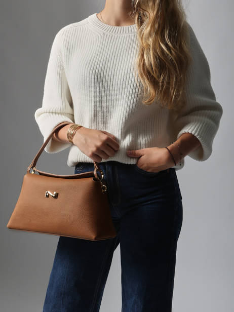 Schoudertas Freesia Leder Nathan baume Bruin eden 4 ander zicht 1