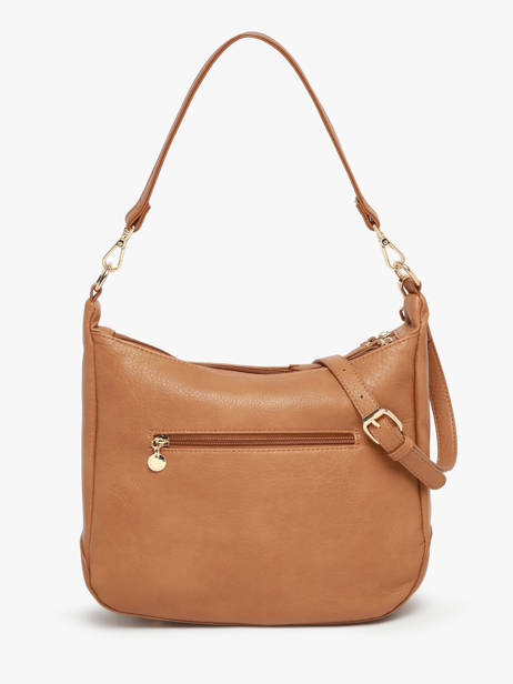 Schoudertas Zip Lulu castagnette Bruin zip ZAHED ander zicht 4