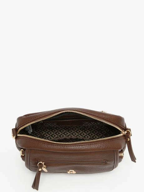 Cross Body Tas Zip Lulu castagnette Bruin zip ZAER ander zicht 3