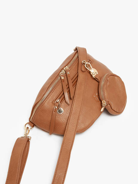 Heuptasje Lulu castagnette Bruin zip YSALINE ander zicht 2