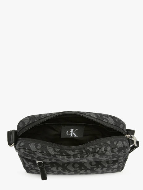 Cross Body Tas Unstructured Gerecycleerd Polyester Calvin klein jeans Zwart unstructured 4G3175G ander zicht 3
