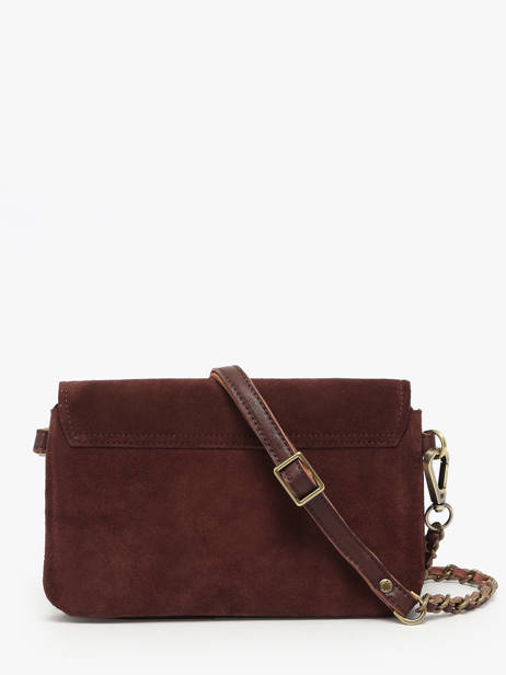 Cross Body Tas Vintage Leder Mila louise Bruin vintage 3783VC ander zicht 4
