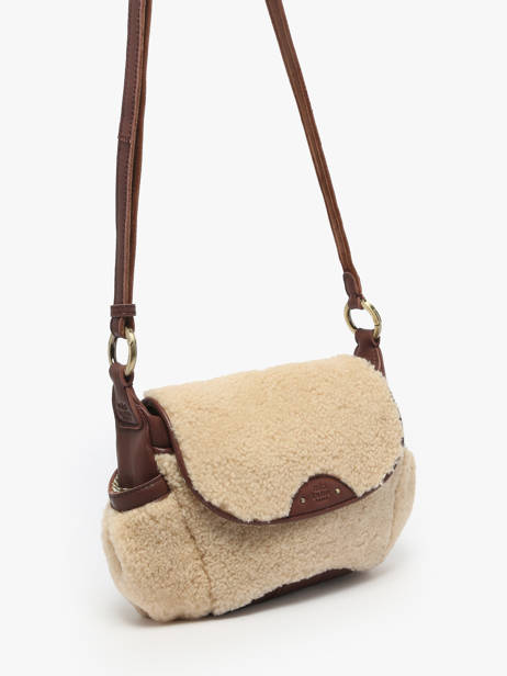 Cross Body Tas Vintage Leder Mila louise Bruin vintage 35231TC ander zicht 2
