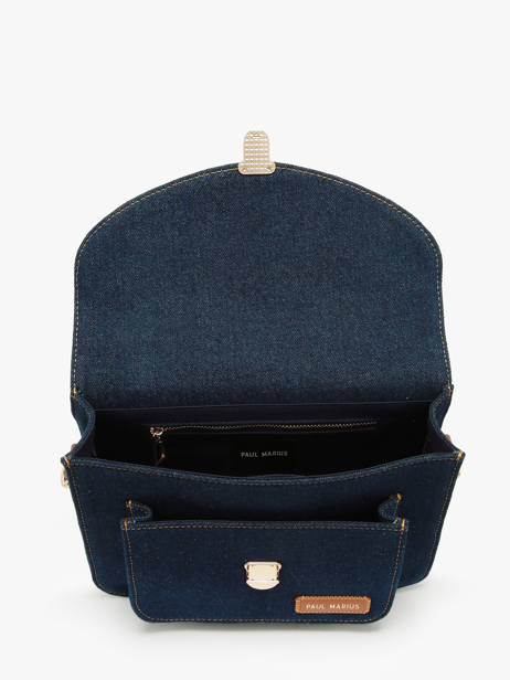 Cross Body Tas Melle George Denim Brut Paul marius Blauw denim brut GEOR2DEB ander zicht 3