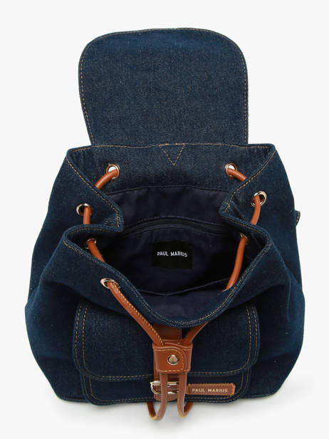 Rugzak Le Baroudeur Denim Brut Paul marius Blauw denim brut BAROUDEB ander zicht 3