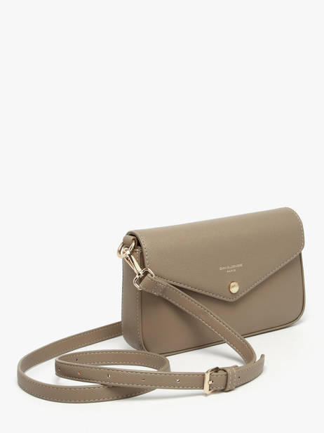 Cross Body Tas Saffiano David jones Beige saffiano 5 ander zicht 2