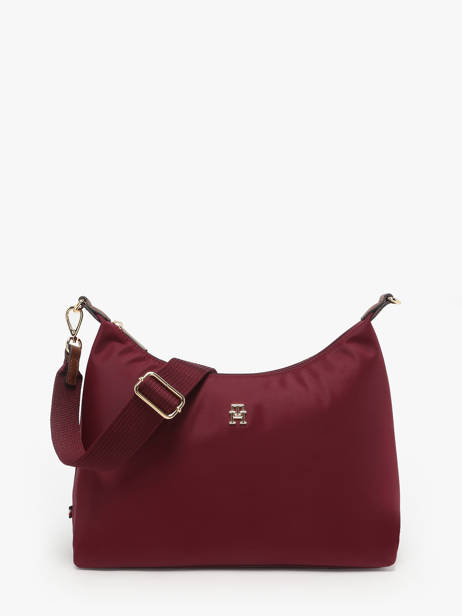 Cross Body Tas Popette Nylon Tommy hilfiger Rood popette AW17937