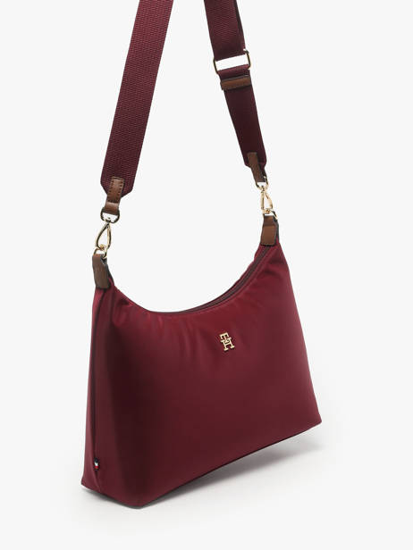 Cross Body Tas Popette Nylon Tommy hilfiger Rood popette AW17937 ander zicht 1