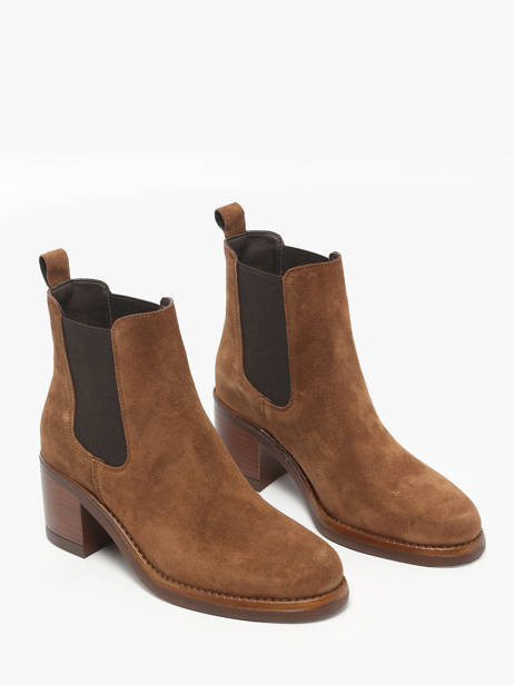Enkellaarsjes Met Hak Uit Leder Alpe Bruin women 55311103 ander zicht 1