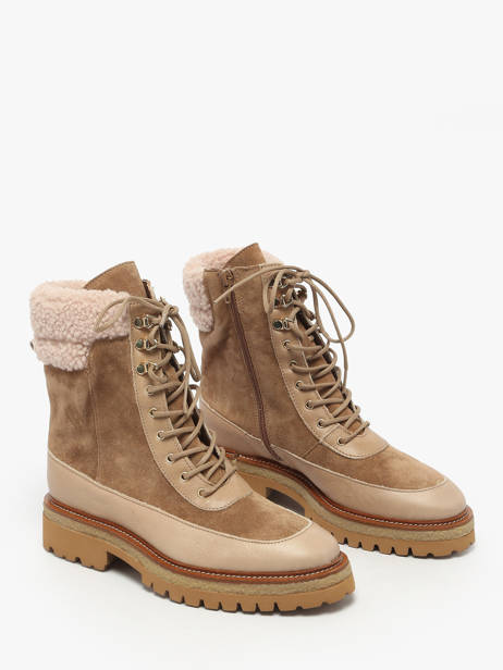 Enkellaarsjes Uit Leder Alpe Bruin women 54967109 ander zicht 1