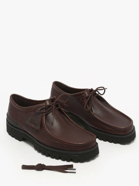 Derby Veterschoenen Uit Leder Clarks Bruin men 26183314 ander zicht 1