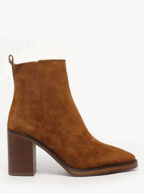 Enkellaarsjes Met Hak Uit Leder Alpe Bruin women 54511101