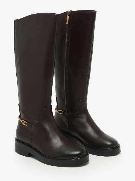 Laarzen Uit Leder Tommy hilfiger Bruin women 8863GR8 ander zicht 1