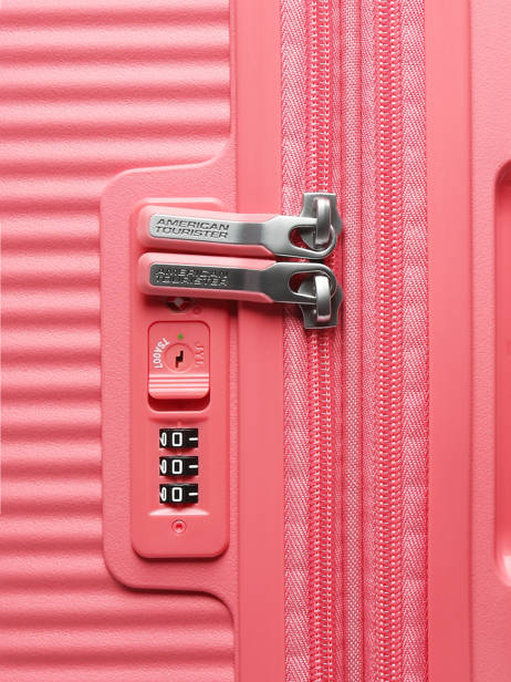 Harde Reiskoffer M Soundbox American tourister Roze soundbox 32G003 ander zicht 1