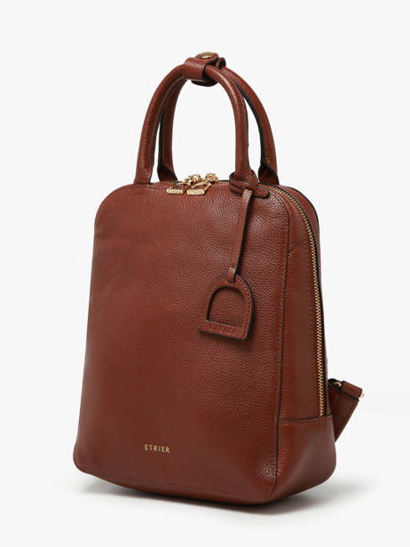 Rugzak Tradition Leder Etrier Bruin tradition ETRAB37S ander zicht 2