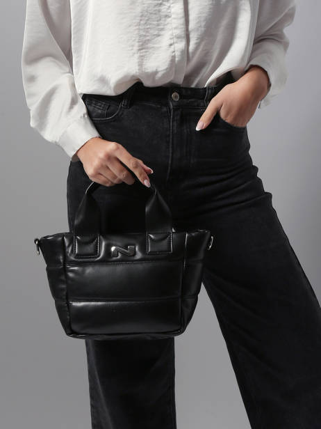 Handtas Hofn North Leder Nathan baume Zwart north 2 ander zicht 1