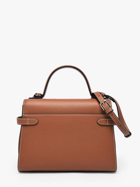 Cross Body Tas M Emilie Grainé Leder Le tanneur Bruin emily TEMI1014 ander zicht 4