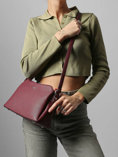 Cross Body Tas Grained Miniprix Rood grained F2516 ander zicht 1