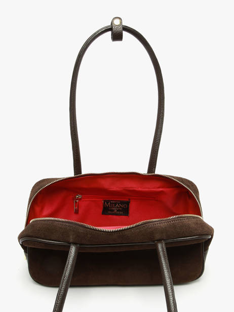 Schoudertas Velvet Caviar Milano Bruin velvet caviar VC25093 ander zicht 3