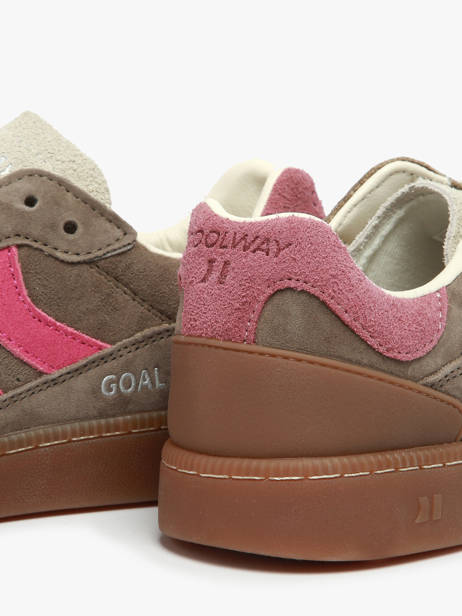 Sneakers Goal Uit Leder Coolway Bruin men 8623594 ander zicht 2