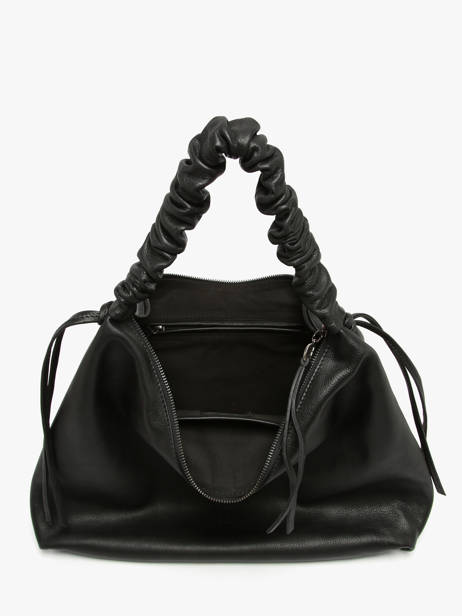 Schoudertas Leather Leder Biba Zwart leather KIB1L ander zicht 3