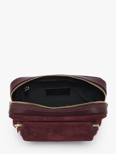 Cross Body Tas Velvet Caviar Leder Milano Rood velvet caviar VC25067 ander zicht 3