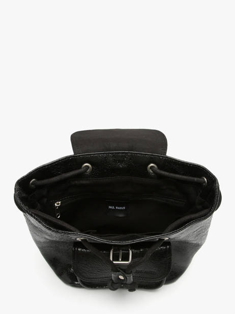 Rugzak Eclipte Leder Paul marius Zwart eclipse BAROUECL ander zicht 3