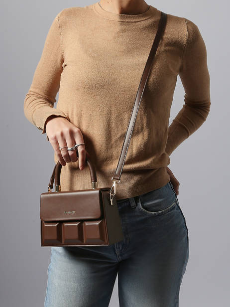 Cross Body Tas City Miniprix Bruin city YL26001 ander zicht 1