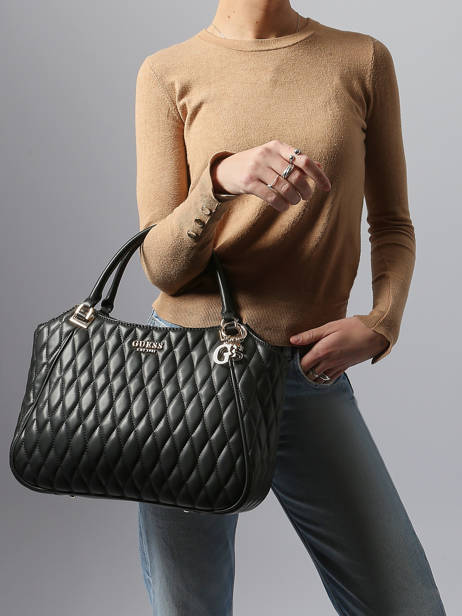 Schoudertas Valla Guess Zwart valla QG812222 ander zicht 1