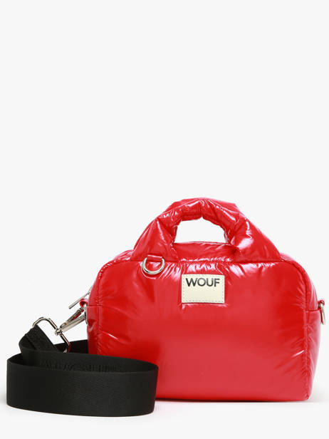 Cross Body Tas Glossy Gerecycleerd Polyester Wouf Rood glossy BB250026