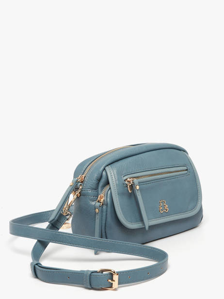 Cross Body Tas Zip Lulu castagnette Blauw zip ZAER ander zicht 1
