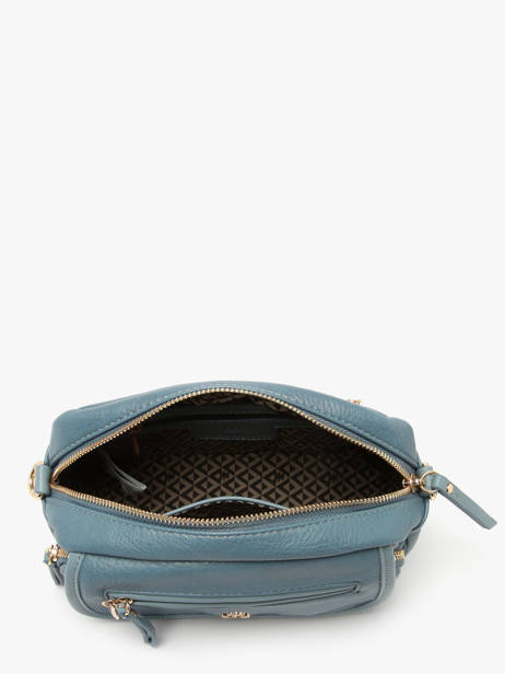 Cross Body Tas Zip Lulu castagnette Blauw zip ZAER ander zicht 2