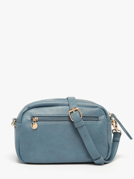 Cross Body Tas Zip Lulu castagnette Blauw zip ZAER ander zicht 3