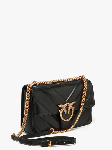 Cross Body Tas Love Bag Icon Leder Pinko Zwart love bag icon 4549A2OS ander zicht 2