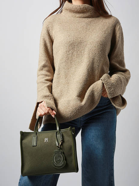 Handtas Th City Tommy hilfiger Groen th city AW17852 ander zicht 1