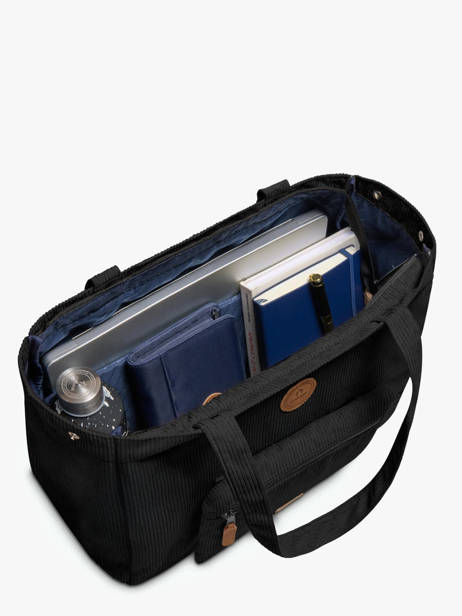 Schoudertas A4 Formaat Adventurer Gerecycleerd Polyester Cabaia Zwart adventurer TOTEBAGL ander zicht 2