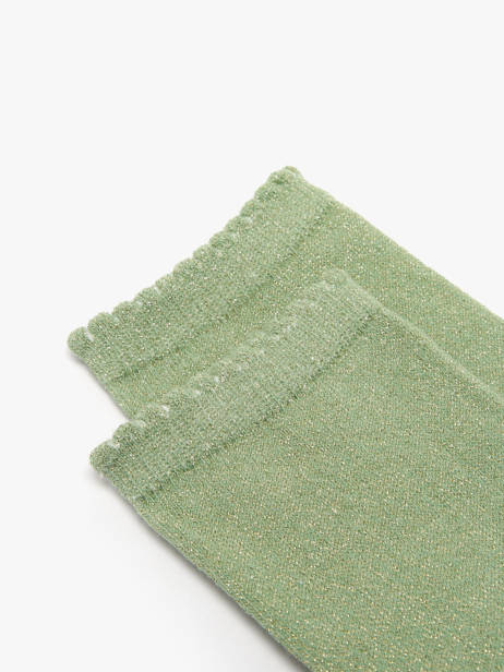 Sokken Pieces Groen socks women 17078534 ander zicht 1