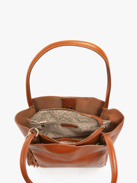Schoudertas Helena Leder Francinel Bruin helena 22945 ander zicht 2