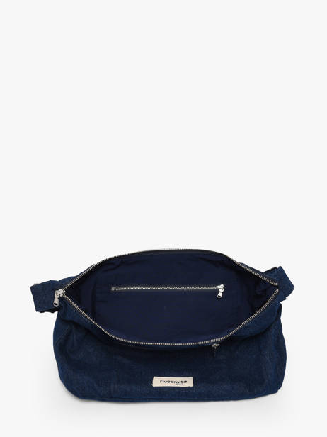 Cross Body Tas Mini Charlot Gerecycleerd Katoen Rivedroite Blauw timeless MCHARTIM ander zicht 2