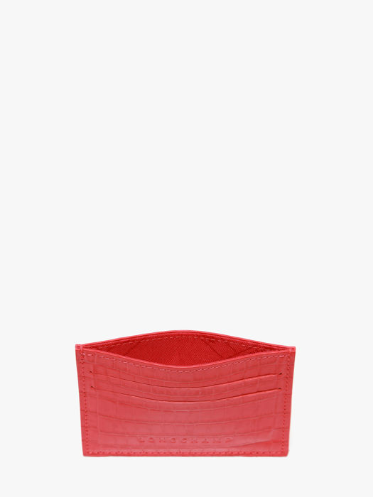 Longchamp Longchamp pocket croco Kredietkaarthouder Rood