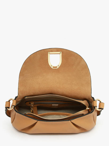 Cross Body Tas /schoudertas Shadow Leder Etrier Geel shadow ESHA163S ander zicht 4