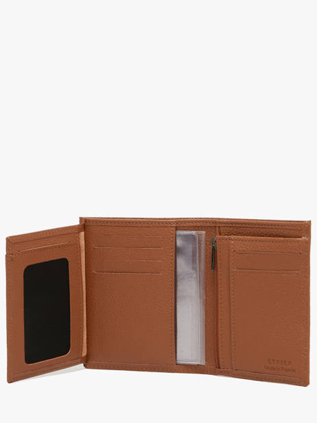 Portefeuille Met Portemonnee Madras Leder Etrier Bruin madras EMAD5016 ander zicht 2