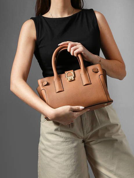 Handtas S Equestre Leder Etrier Beige equestre EEQT142S ander zicht 1