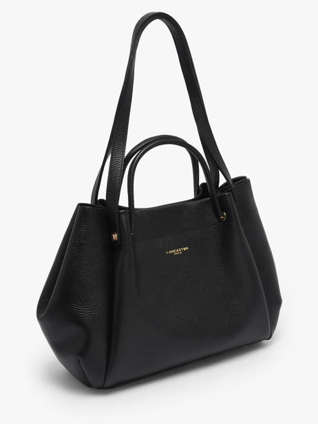 Schoudertas Foulonne Double Louisa Leder Lancaster Zwart foulonne double louisa 90 ander zicht 2