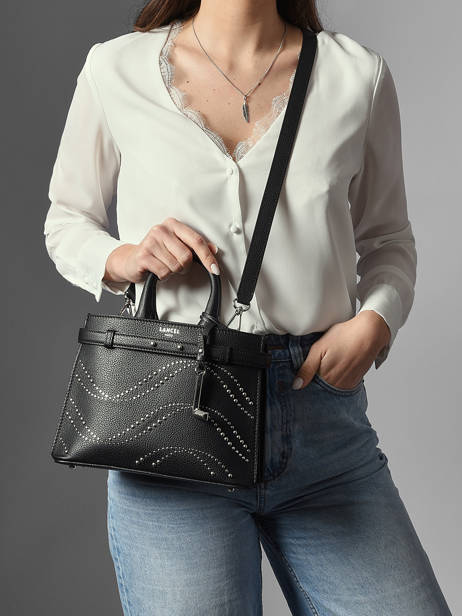 Handtas S Faubourg Studs Leder Lancel Zwart faubourg A14025 ander zicht 1