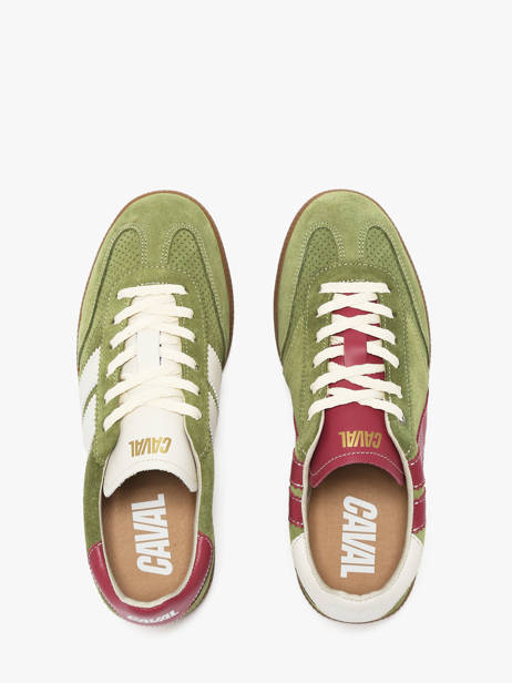 Sneakers Uit Leder Caval Groen women BAPULS17 ander zicht 3