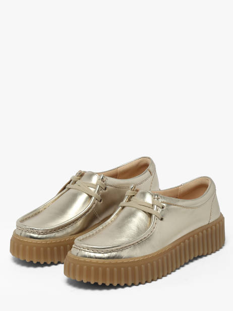 Derby Veterschoenen Met Platformzool Uit Leder Clarks Goud women 26186300 ander zicht 1